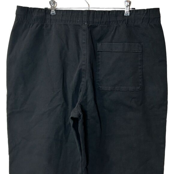 Everlane The Easy Pant Black Pull On Straight Leg Heavyweight Twill Men's XL NWT - Picture 9 of 13